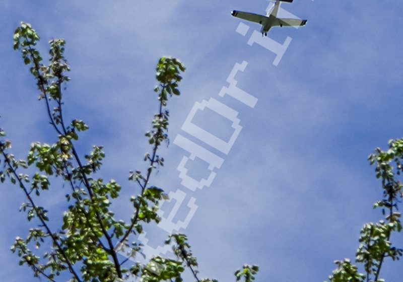 Flying overhead